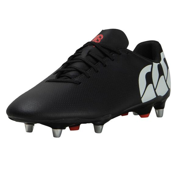 Canterbury Unisex Adult Speed Raze Soft Ground Rugby Boots / Black/White